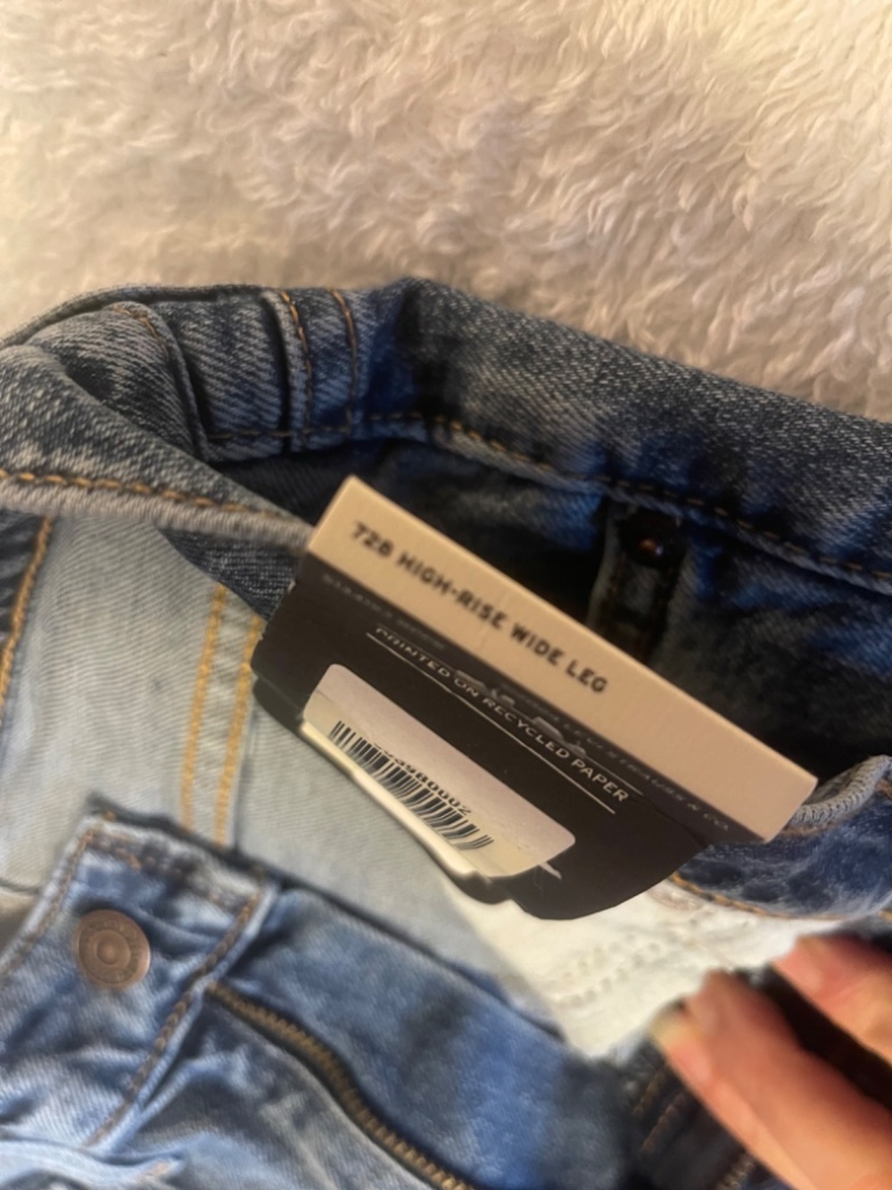 Levi’s 728 High Rise Wide Leg Jeans Size 25 (25x32) NWT Premium Denim - Picture 5 of 10